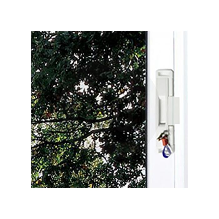 Cal Slide-Lok Locking White Patio Door Lock 