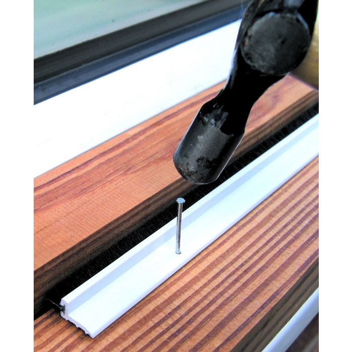 Stormguard Slikseal White Brush A.D.S Draught Excluder Set