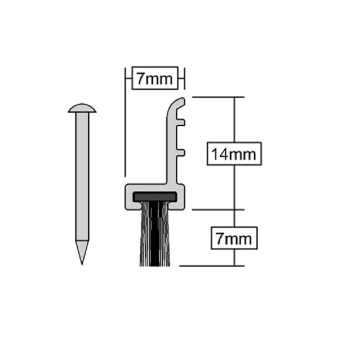 Stormguard Slikseal White Brush A.D.S Draught Excluder Set