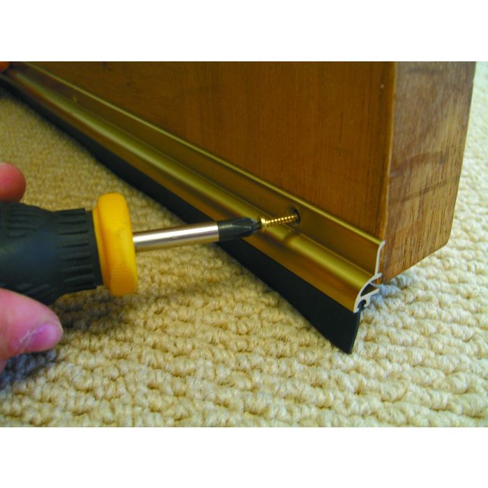 Stormguard 914mm Brassed Rubber BDS Seal Draught Excluder