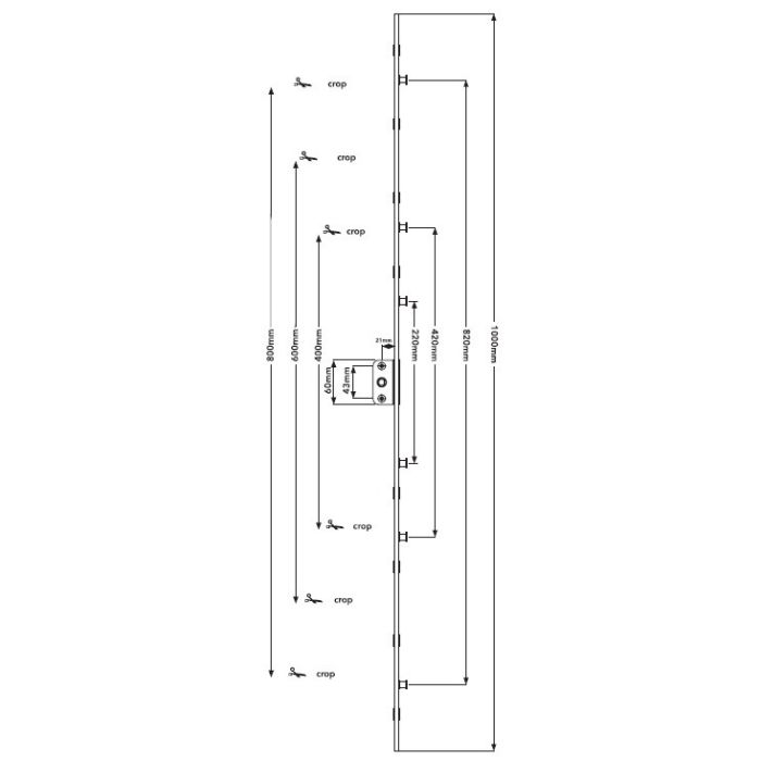 Versa Retrofit Espag Window Lock Model V-ESP25