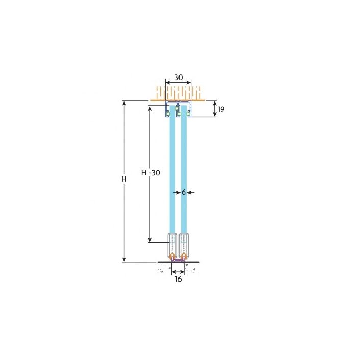Henderson Zenith Sliding Glass Door Gear Set Z15