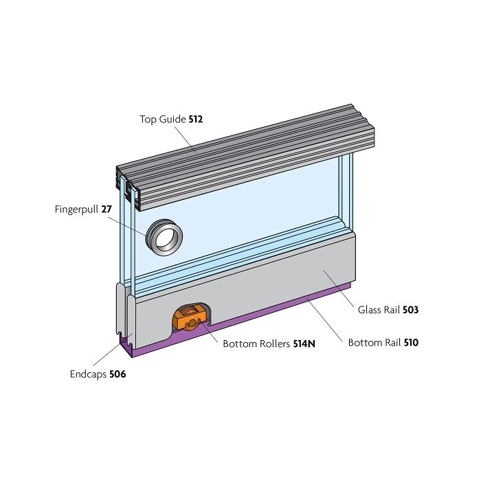 Henderson Zenith Sliding Glass Door Gear Set Z15