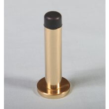 Aa23 Polished Brass 76Mm Projection Door Stop