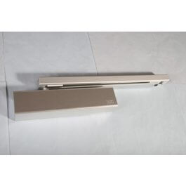 TS92B 2-4 Silver Contur Cam-Action Door Closer With Arm & Channel