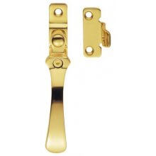 V1005Lck P.Brass Victorian Locking Casement Fastener Wp