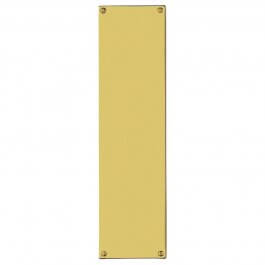View 300mm X 76mm 18G Polished Brass Finger Plate
