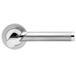 View Karcher Starlight Lever Door Handle Chrome - Stainless Steel Duo R38 - OS 65