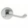 DL56CP Victorian Scroll Round Rose Door Handle Polished Chrome - 2