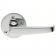 M32CP Victorian Round Rose Door Handle Polished Chrome - 2