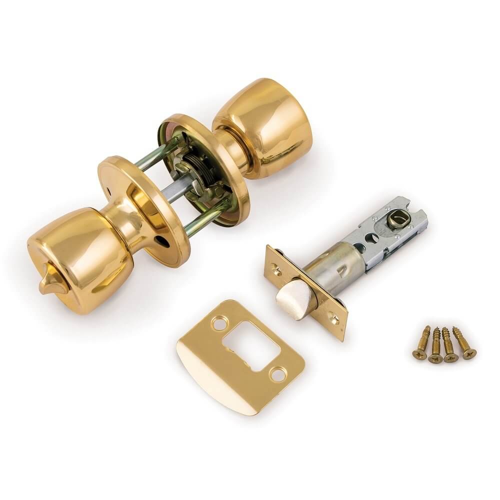 Era Privacy Door Knob Set P.Brass 16831