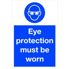 0007 Eye Protection Must Be Worn Sign