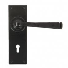 From The Anvil Avon Lever Lock Door Handle Set Black