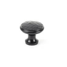 From The Anvil Hammered Cabinet Knob - Black