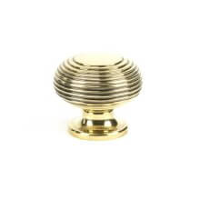 From The Anvil Beehive Cabinet Knob - Aged Brass