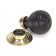 From The Anvil Beehive Mortice/Rim Knob Set - Ebony & Aged Brass Roses - 3