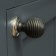 From The Anvil Beehive Cabinet Knob - Ebony & Polished Nickel Rose - 5