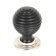 From The Anvil Beehive Cabinet Knob - Ebony & Polished Nickel Rose - 1