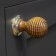 From The Anvil Beehive Cabinet Knob - Rosewood & Polished Nickel Rose - 5