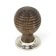 From The Anvil Beehive Cabinet Knob - Rosewood & Polished Nickel Rose - 1