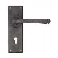 From The Anvil Avon Lever Lock Door Handle Set External Beeswax