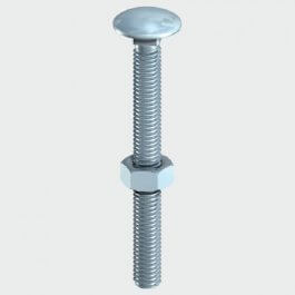 View Carriage Bolts & Hex Nuts M10 x 150mm (Bag of 2)