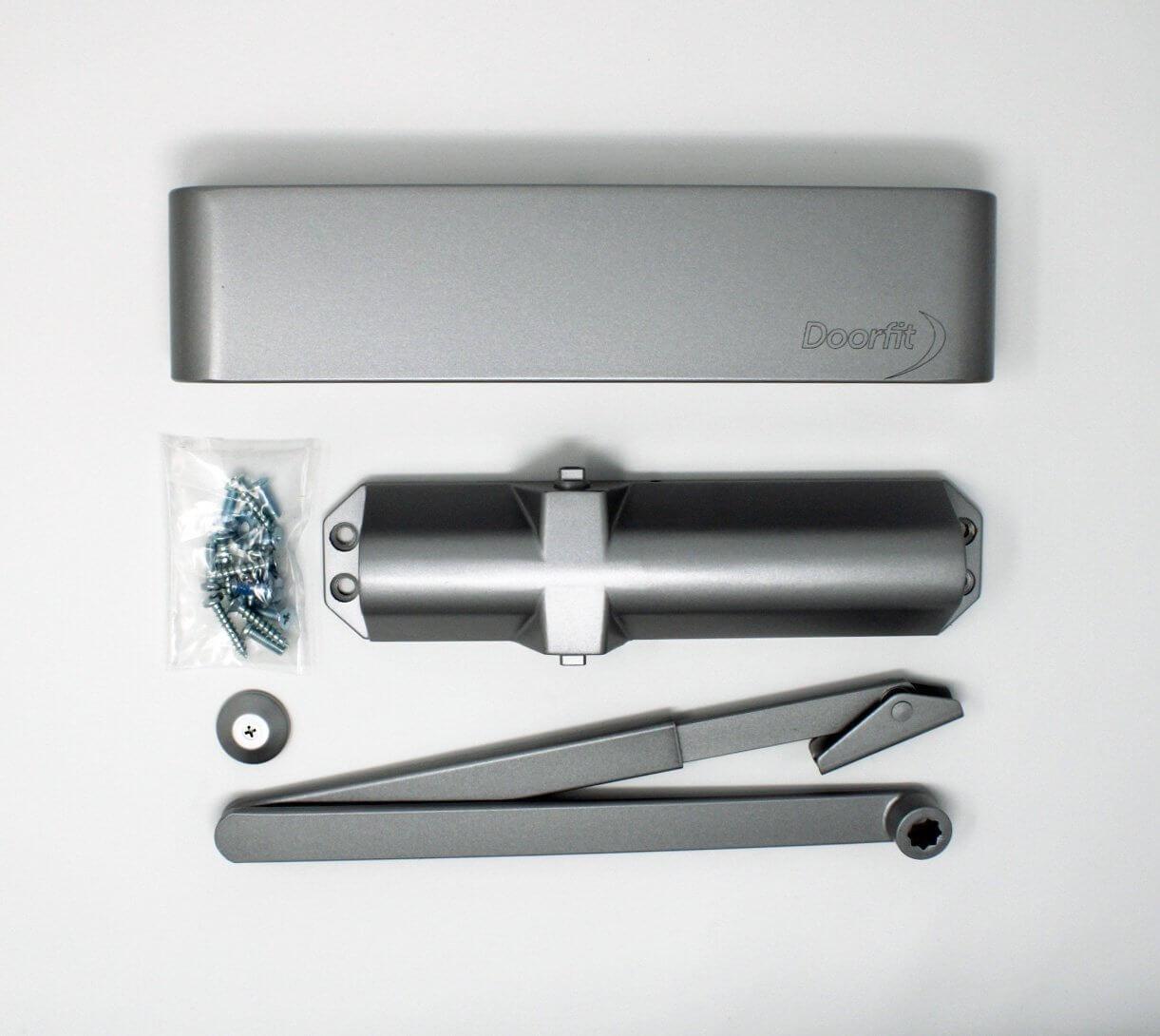 Doorfit 24 Backcheck Door Closer Silver ICK1953V