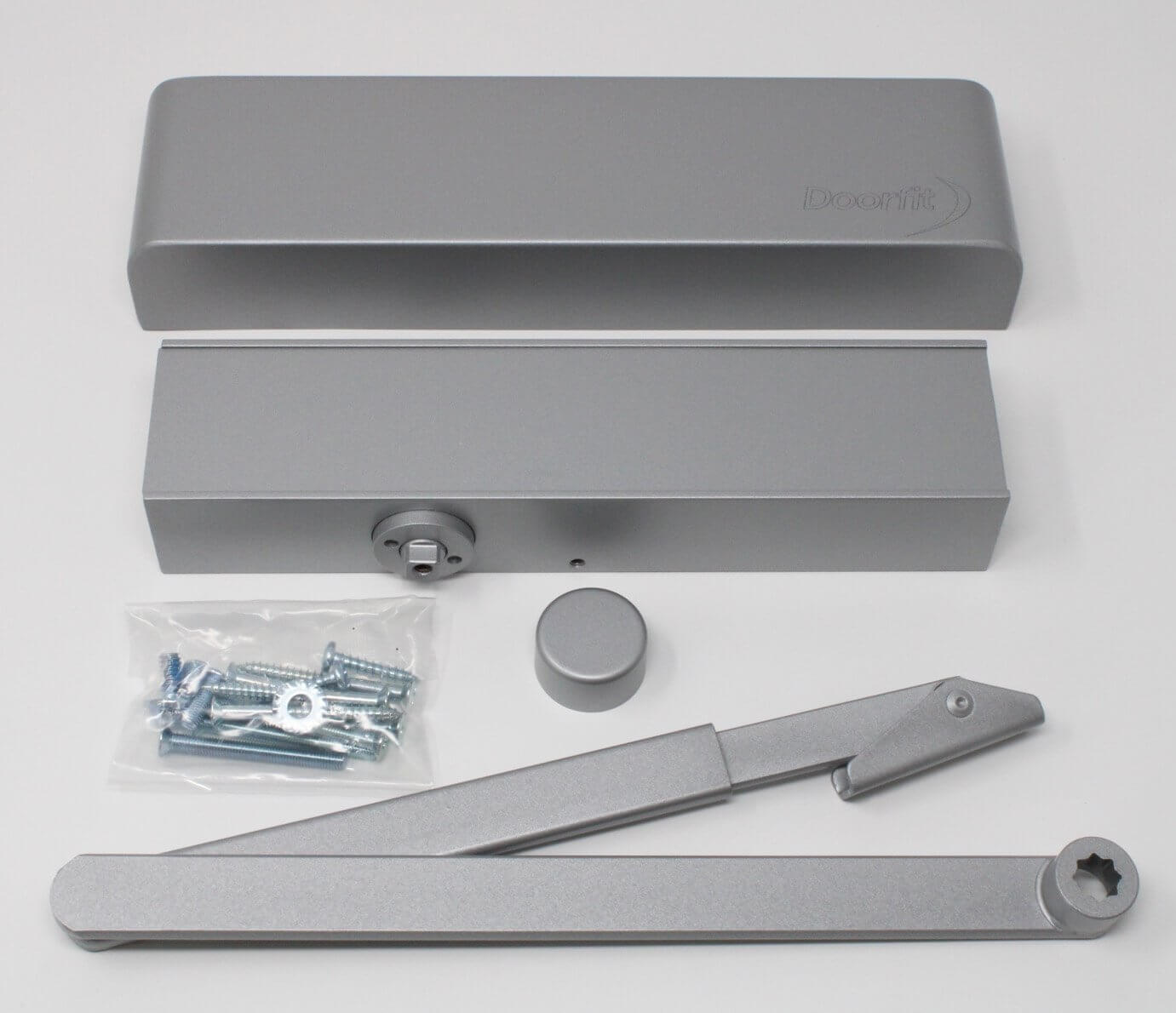 Doorfit 25 Backcheck & Delay Door Closer Silver ICK1955V