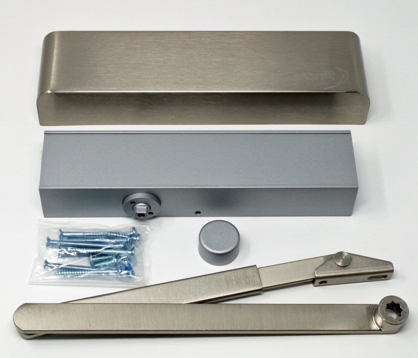 Doorfit 25 Backcheck & Delay Door Closer Satin Nickel ICK1955V