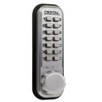 Lockey 2230NL Digital Door Lock For Use With Panic Latch Satin Chrome