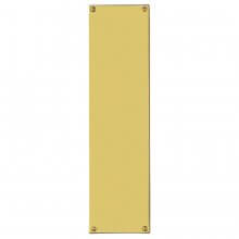 229Mm X 76Mm 16G Polished & Laq. Brass Finger Plate
