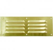 152 x 76mm Louvre Vent Polished Brass HD5631