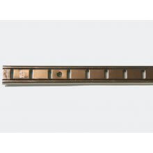 7476 6ft Electro Brass Universal Bookcase Shelving Strip