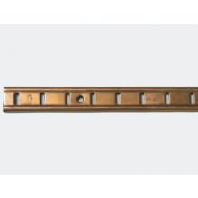 7476 6ft Polished Brass Universal Bookcase Shelving Strip