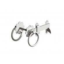 1136 152Mm Ring Gate Catch Electro Galvanised