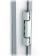 H115WHA White UPVC Angled Door Hinge (Single Hinge) - 2