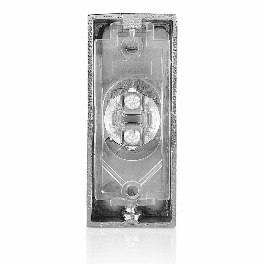 Model 2207P2BC Wired Flush Fitting Doorbell Push Button Chrome 76mm 3/"