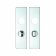 Doorfit ICK119/1B Safety Lever Bathroom Door Handle Aluminium To BS8300 - 4