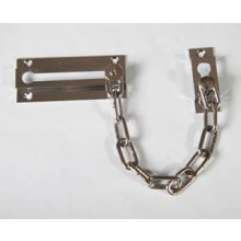 8611 Polished Chrome on Brass Door Chain