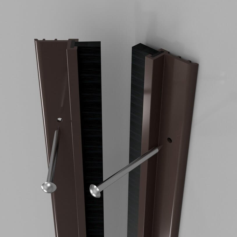 Stormguard Slikseal Brown Brush A D S Draught Excluder Set Stormguard Slikseal Brown Brush A D S Draught Excluder Set