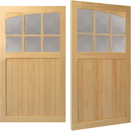 Woodrite Thrapston side hinged timber garage door